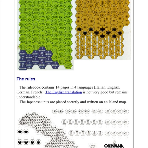 Okinawa Simulations Board game - Picture 8 of 10